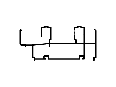 Marco corrediza con guía mosquitero Jambas y dintel
